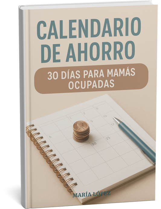Calendario de Ahorro de 30 Días para Mamás Ocupadas